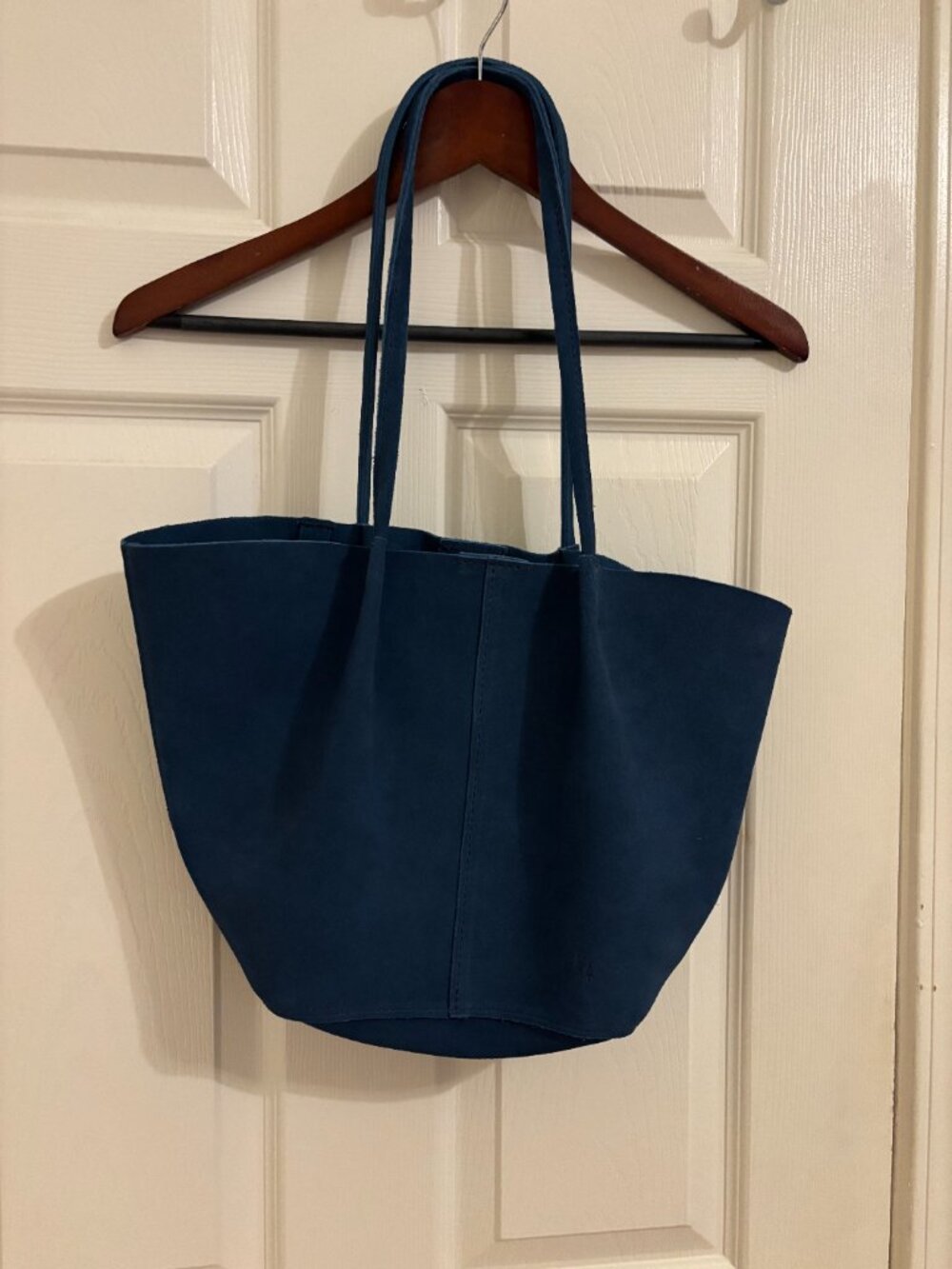 Like New Alaska Blue Large Devan Tote - Portland Leather Goods